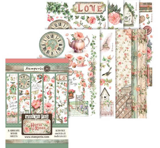 Washi Pad "House of Roses"