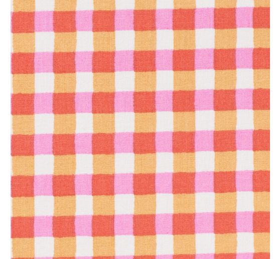 Tissu coton au mètre « Carreaux Kavia Red »