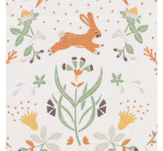 Tissu coton au mètre « Lapins »