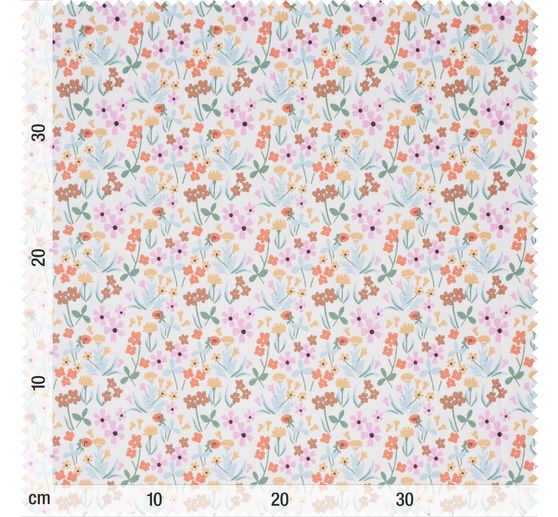 Cotton fabric "Tiny Garden-Flowers"