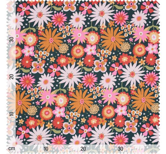 Tissu coton au mètre « Flower Power »