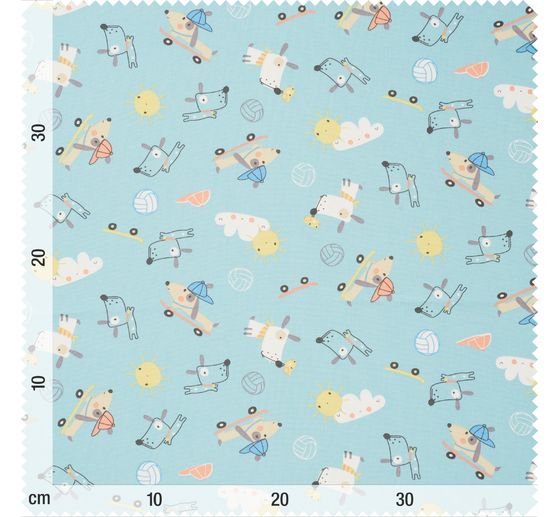 Tissu coton au mètre « Dog Fun »