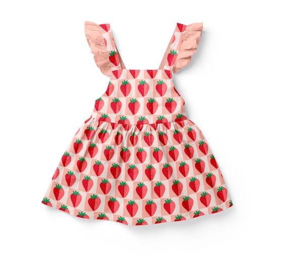 Tissu coton au mètre « Fraises »