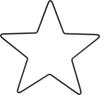Metal ring "Star", Black