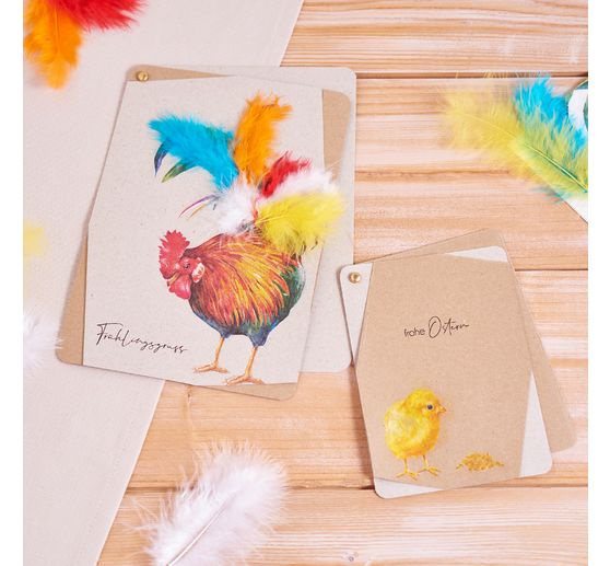 Serviettes « Coq & poussin »