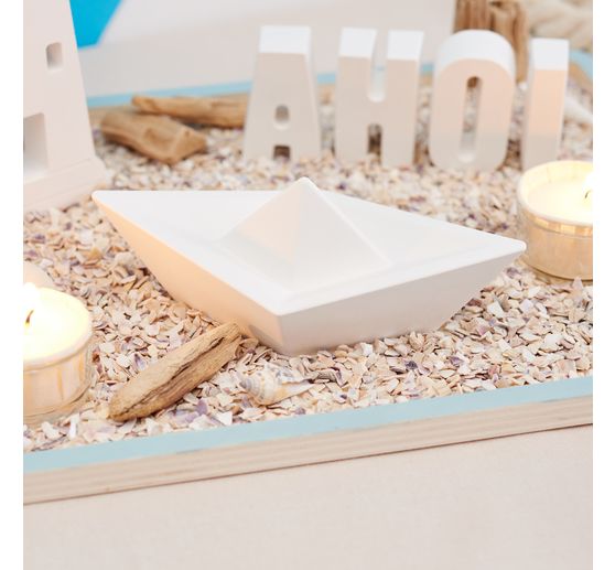 VBS Flat wooden trays, set of 4