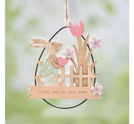Suspension œuf VBS « Lapin de Pâques »