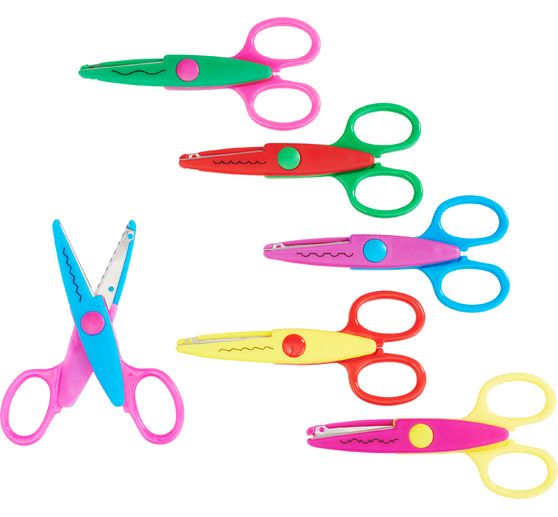 Ciseaux cranteurs VBS, set de 6