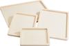 VBS Flat wooden trays, set of 4
