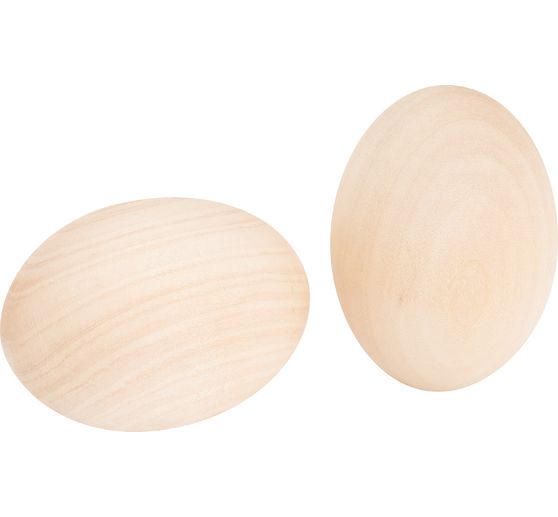 VBS Wooden egg, 6 x 4 cm