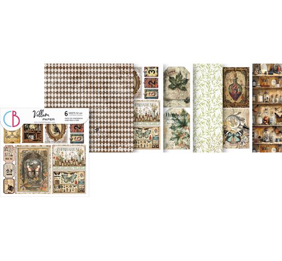 Papier vitrail à motifs "Cabinet of Curiosities"