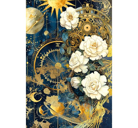 Assortiment de soie de paille à motifs "Celestial", 4 pièces