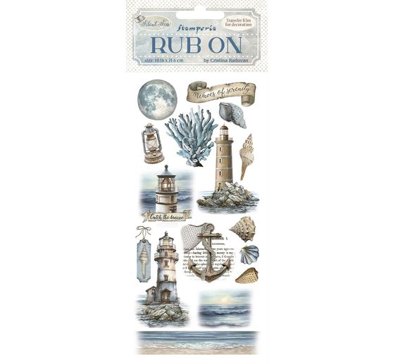 Rub On Transfer paper "Silent Sea - Lighthouse"