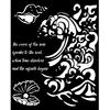 Stencil "Silent Sea - Wave and Shell"