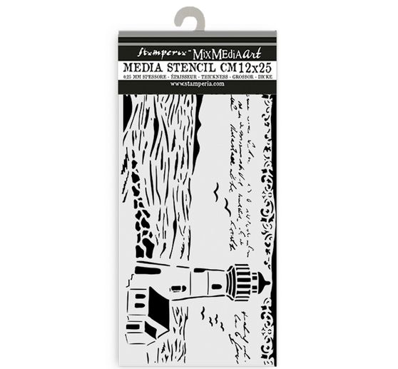 Pochoir "Silent Sea - Lighthouse", 12x25cm