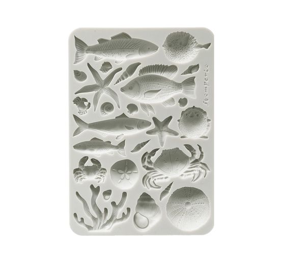 Silicone mould A5 "Silent Sea - Shells & Fish"