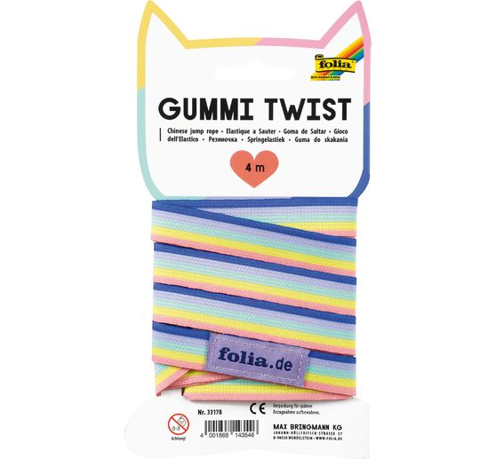 Caoutchouc Twist, arc-en-ciel
