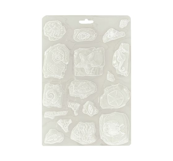 Soft modelling mould A5 "Silent Sea - Fossils"