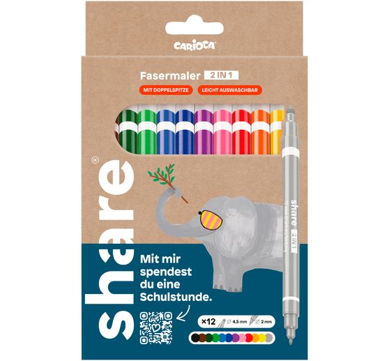 share Feutre de coloriage Basic 2 en 1
