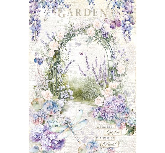 Assortiment de soie de paille à motifs "Secret Garden", set de 8 pièces
