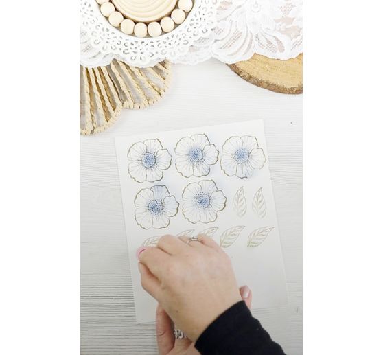 Tampons Clear Stamps "Timeless - Flowers"
