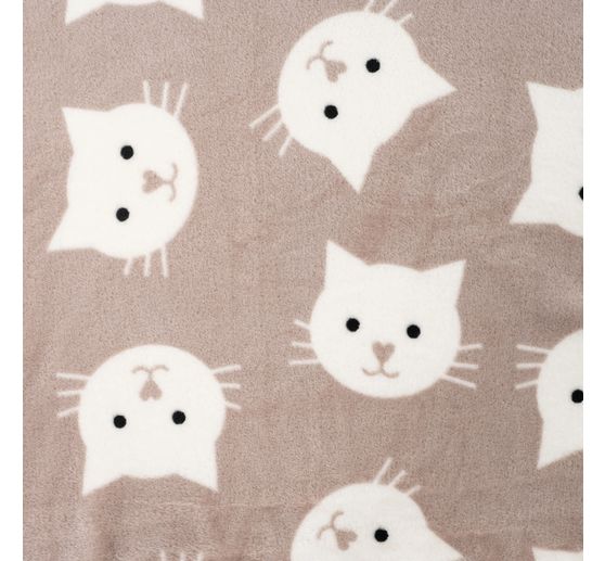 Tissu polaire double au mètre « Chat »