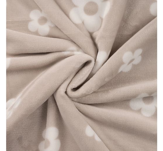 Tissu polaire au mètre « Fleurs »