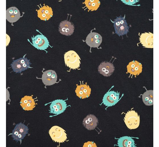 Tissu sweat au mètre « Funny Monsters »