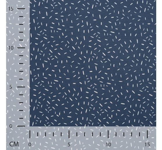 Jersey fabric "Confetti stripes denim blue"