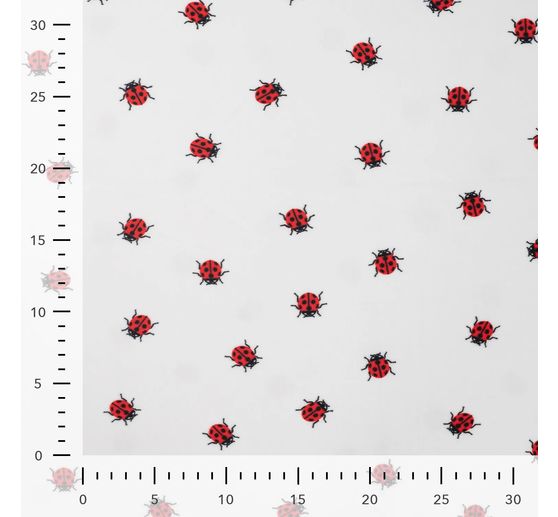 Tissu jersey polyester chilly print « Coccinelle »