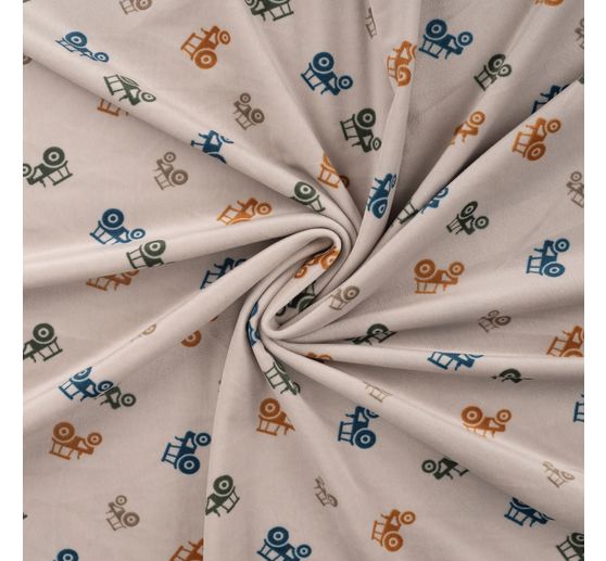 Polyester jersey chilly print "Tractor"