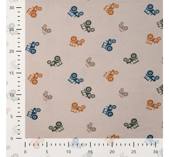 Polyester jersey chilly print "Tractor"