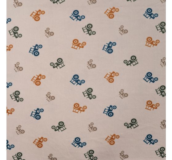 Polyester jersey chilly print "Tractor"