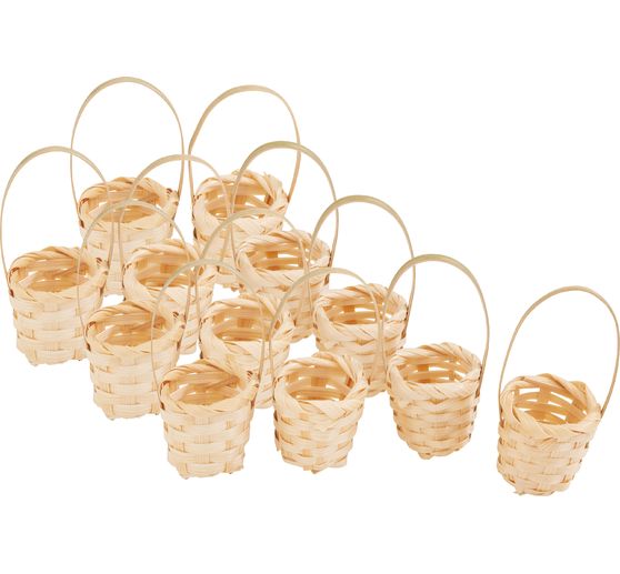 Mini-paniers VBS XXL « Bambou », 12 pc.