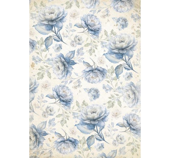 Soie de paille à motifs Backgrounds "Timeless", DIN A6, set de 8 pièces