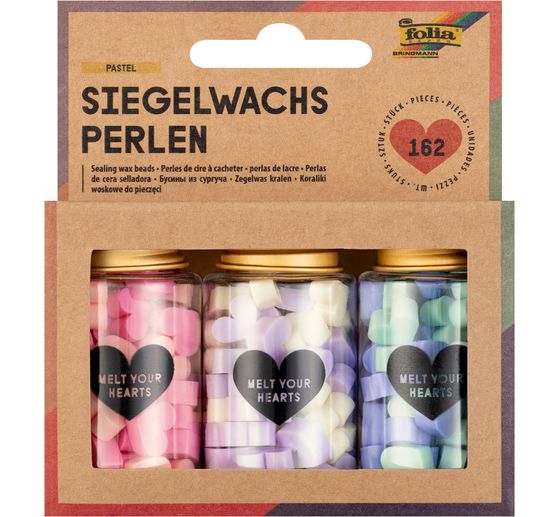 Perles de cire à cacheter « Pastel »