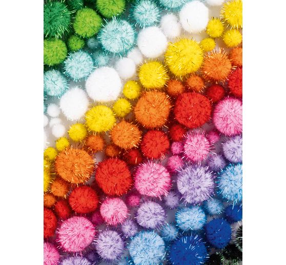 Pompons Mix Jumbo Pack « Glitter »