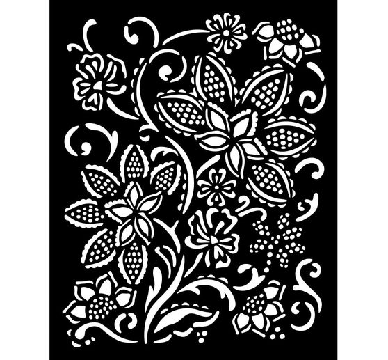 Pochoir « Timeless - Batik Flowers »