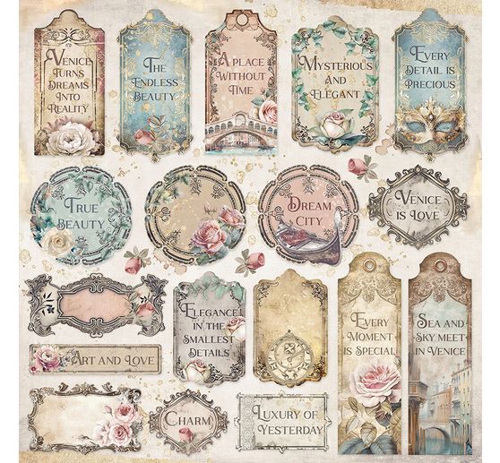 Bloc de papier scrapbooking « Venice »