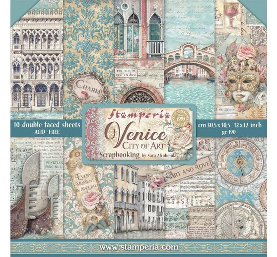Bloc de papier scrapbooking « Venice »