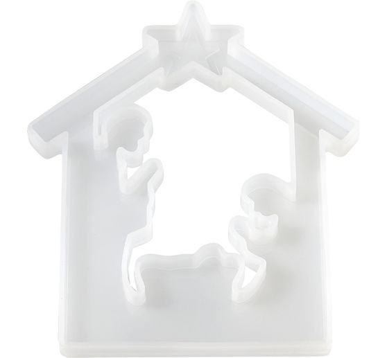 Moule en silicone « Crèche », à bord emboîtable