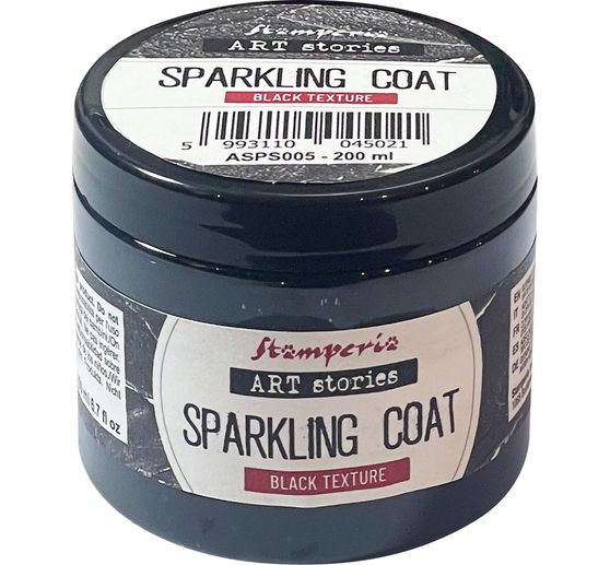 Stamperia Black Sparkling Coat