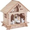 Décoration à emboîter en bois VBS « Crèche et santons »