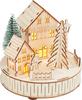 Kit de construction en bois VBS « Paysage illuminé et ses maisons », éclairage inclus
