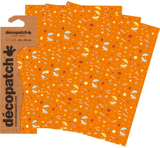 Papier Décopatch « Vacances »