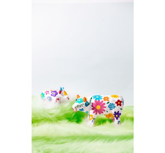Vache en papier mâché