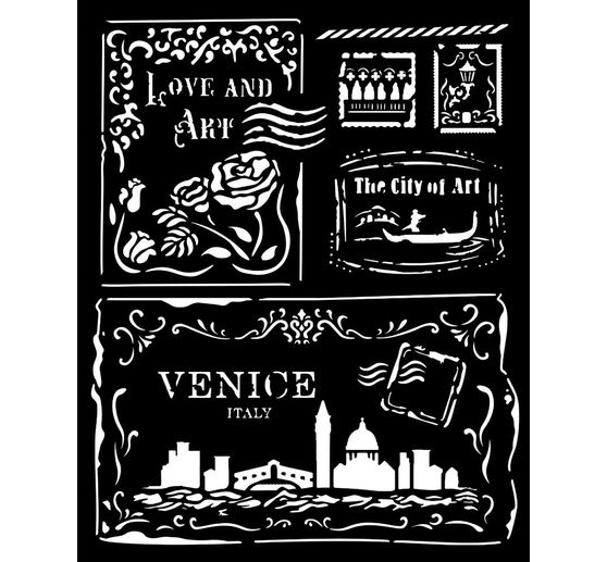 Pochoir « Venice» , Cards