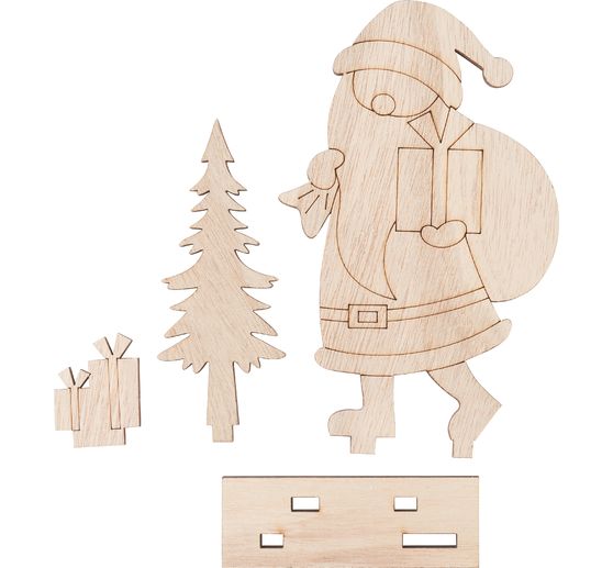 Décoration à emboîter en bois VBS « Père Noël »