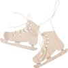 Décorations à suspendre en bois VBS « Patins à glace », 2 pc.