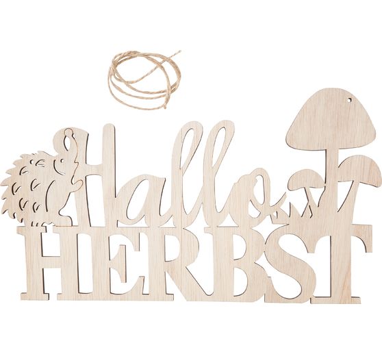 Pancarte en bois VBS « Hallo Herbst »